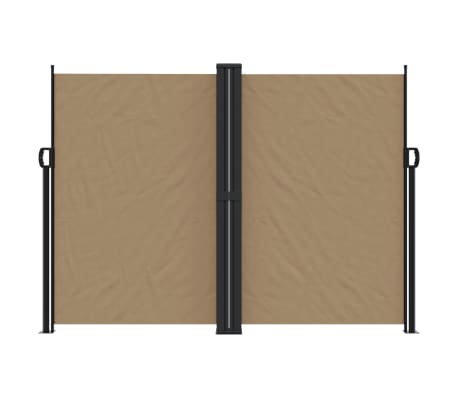 vidaXL Windscherm uittrekbaar 180x1200 cm taupe