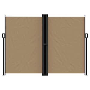 Zatahovací boční markýza taupe 180 x 1 200 cm - obrázek 3