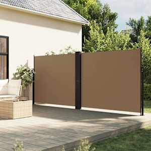 Zatahovací boční markýza taupe 180 x 1 200 cm - obrázek 1
