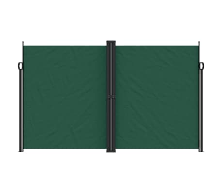 vidaXL Copertină laterală retractabilă, verde &icirc;nchis, 200x1200 cm