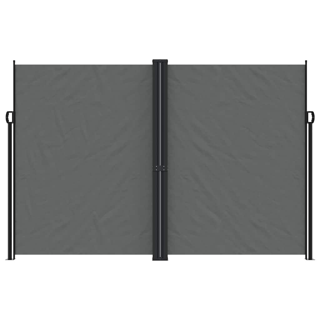 vidaXL Copertină laterală retractabilă, antracit, 220x1200 cm