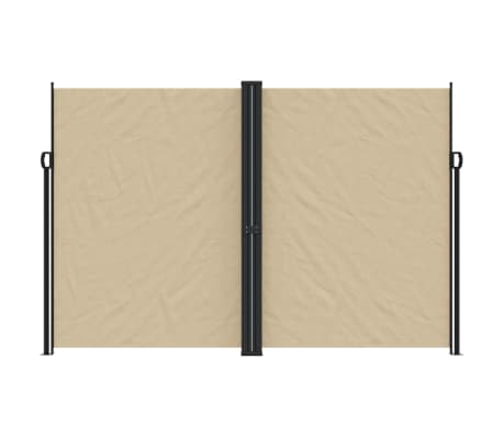 vidaXL Auvent lat&eacute;ral r&eacute;tractable beige 220x1200 cm