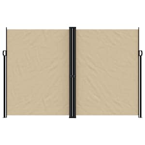 vidaXL Auvent lat&eacute;ral r&eacute;tractable beige 220x1200 cm