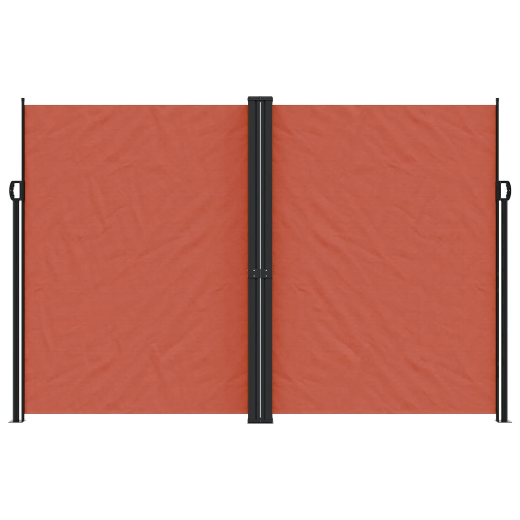 vidaXL Windscherm uittrekbaar 220x1200 cm terracottakleurig afbeelding
