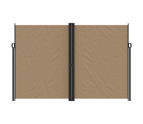vidaXL Windscherm uittrekbaar 220x1200 cm taupe