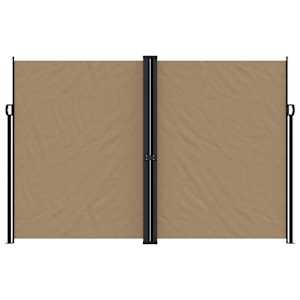 vidaXL Windscherm uittrekbaar 220x1200 cm taupe