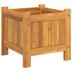 Zahradní truhlík s vložkou 31x31x30 cm masivní akáciové dřevo - obrázek 4