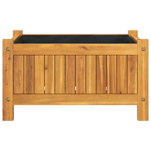 Zahradní truhlík s vložkou 54x31x30 cm masivní akáciové dřevo - obrázek 4