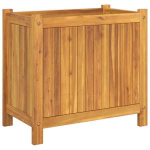 Zahradní truhlík s vložkou 54x31x50 cm masivní akáciové dřevo - obrázek 5