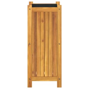 Zahradní truhlík s vložkou 31x31x75 cm masivní akáciové dřevo - obrázek 4