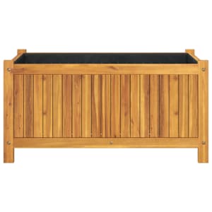 Zahradní truhlík s vložkou 80x42x40 cm masivní akáciové dřevo - obrázek 4