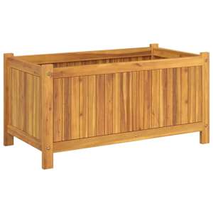 Zahradní truhlík s vložkou 80x42x40 cm masivní akáciové dřevo - obrázek 5