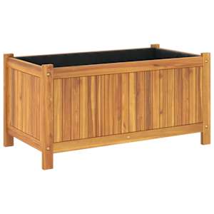 Zahradní truhlík s vložkou 80x42x40 cm masivní akáciové dřevo - obrázek 7