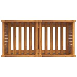 Zahradní truhlík s vložkou 84x42x75 cm masivní akáciové dřevo - obrázek 8