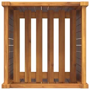 Zahradní truhlík s vložkou 42x42x100 cm masivní akáciové dřevo - obrázek 8