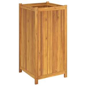 Zahradní truhlík s vložkou 50x50x100 cm masivní akáciové dřevo - obrázek 5