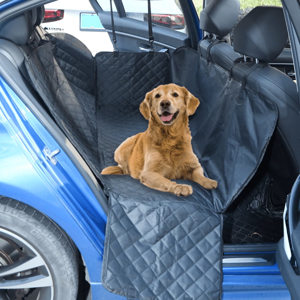vidaXL Husă scaun auto pentru câini, negru, 137x46x50 cm