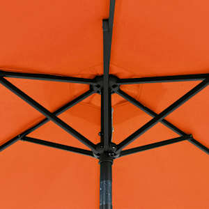 Zahradní slunečník s LED a ocelovou tyčí terakota 225x225x212cm - obrázek 12