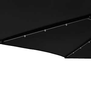 Zahradní slunečník s LED a ocelovou tyčí černý 225x225x212 cm - obrázek 10