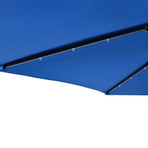 Zahradní slunečník s LED a ocelovou tyčí azurový 225x225x212 cm - obrázek 10