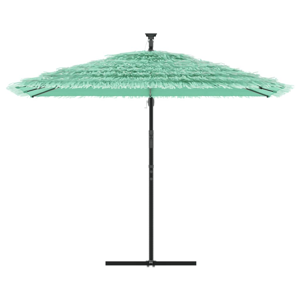 Parasol ogrodowy na stalowym słupku, zielony, 290x290x238 cm