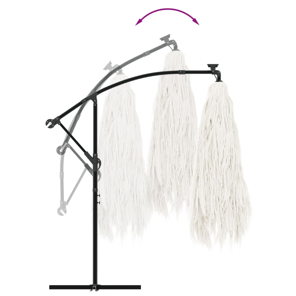 Garden Parasol with Steel Pole Umbrella Sunshade Outdoor Patio Beach vidaXL - Picture 42 of 47