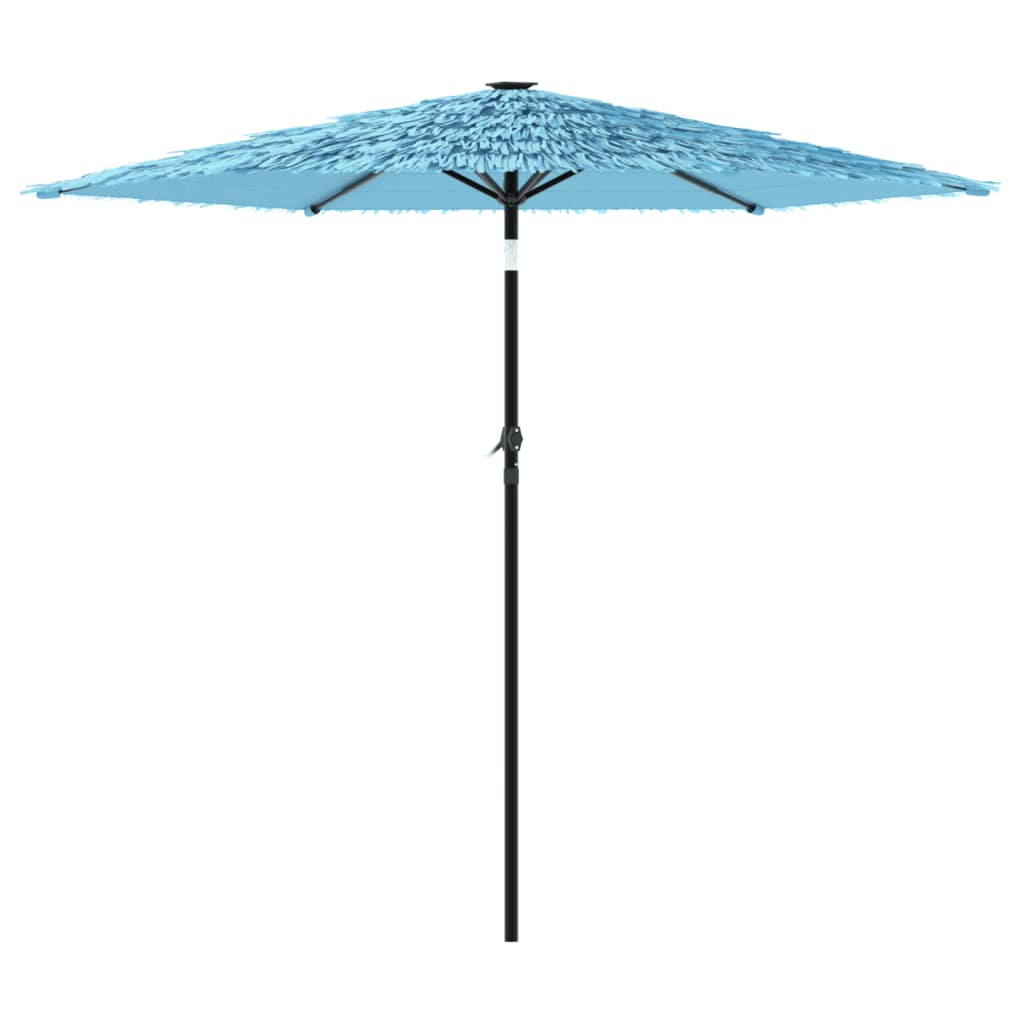 Parasol ogrodowy na stalowym słupku, niebieski, 223x223x213 cm