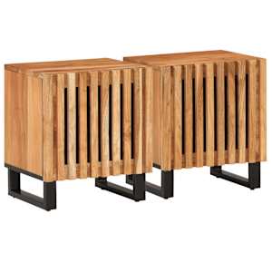 Noční stolky 2 ks 40 x 34 x 46 cm masivní akáciové dřevo