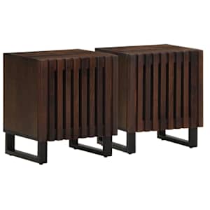 Noční stolky 2 ks 40 x 34 x 46 cm masivní mangovníkové dřevo - obrázek 1