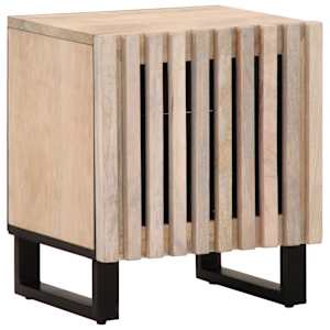 Noční stolky 2 ks 40x34x46 cm masivní bělené mangovníkové dřevo - obrázek 2