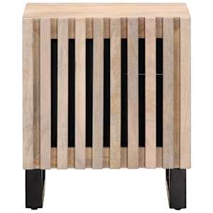 Noční stolky 2 ks 40x34x46 cm masivní bělené mangovníkové dřevo - obrázek 4