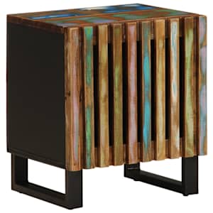 Noční stolky 2 ks 40 x 34 x 46 cm masivní recyklované dřevo - obrázek 2