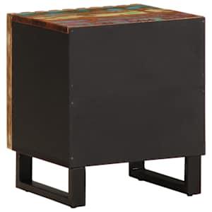 Noční stolky 2 ks 40 x 34 x 46 cm masivní recyklované dřevo - obrázek 7