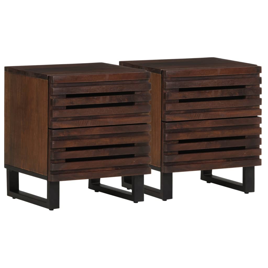 Photos - Storage Сabinet VidaXL Bedside Cabinets 2 pcs 40x33x46 cm Solid Wood Mango 