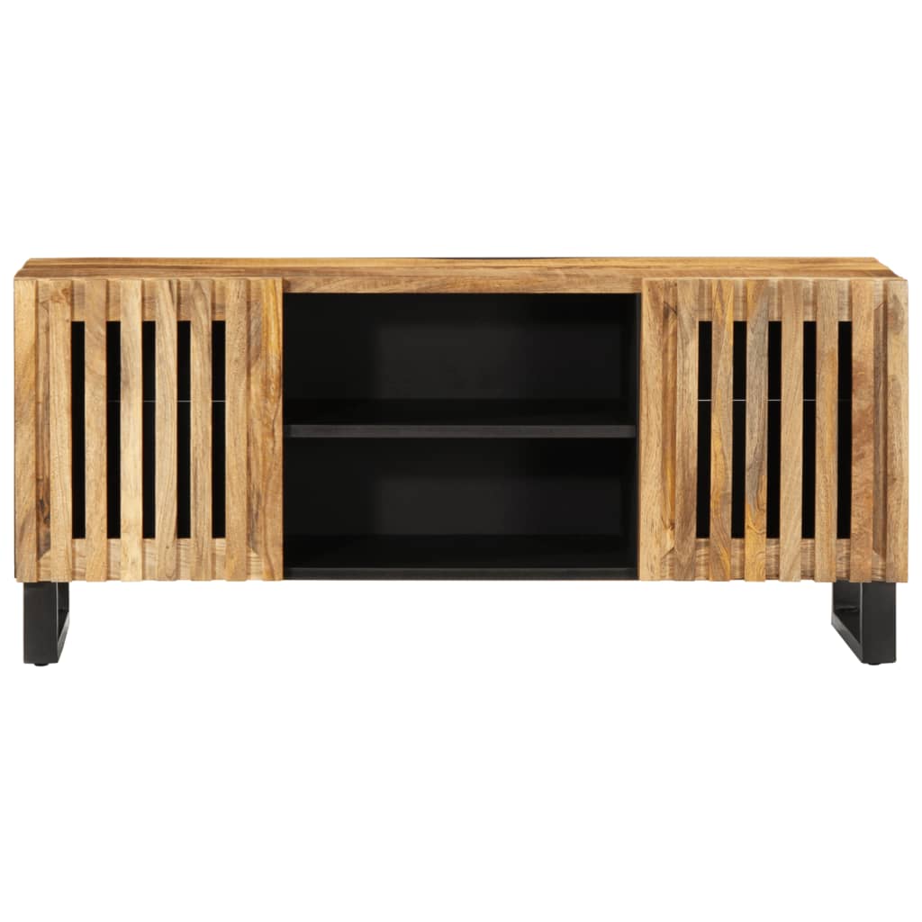 Thumbnail - vidaXL TV-Schrank 105x34x46 cm Raues Massives Mangoholz