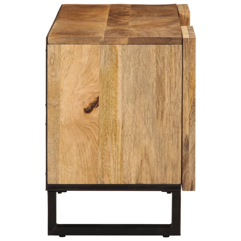 Thumbnail - vidaXL TV-Schrank 105x34x46 cm Raues Massives Mangoholz