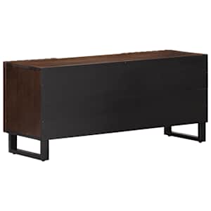 TV skříňka hnědá 105 x 34 x 46 cm masivní mangovníkové dřevo - obrázek 4