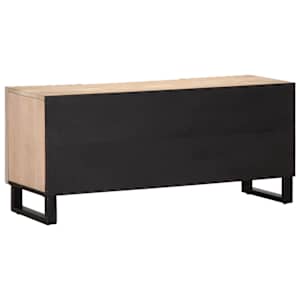 TV skříňka bílá 105 x 34 x 46 cm masivní mangovníkové dřevo - obrázek 4