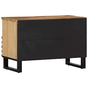 TV skříňka 70 x 34 x 46 cm masivní hrubé mangovníkové dřevo - obrázek 4