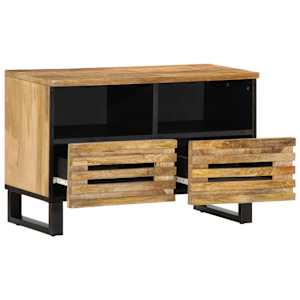 TV skříňka 70 x 34 x 46 cm masivní hrubé mangovníkové dřevo - obrázek 5