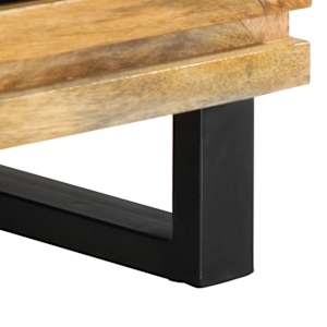 TV skříňka 70 x 34 x 46 cm masivní hrubé mangovníkové dřevo - obrázek 9