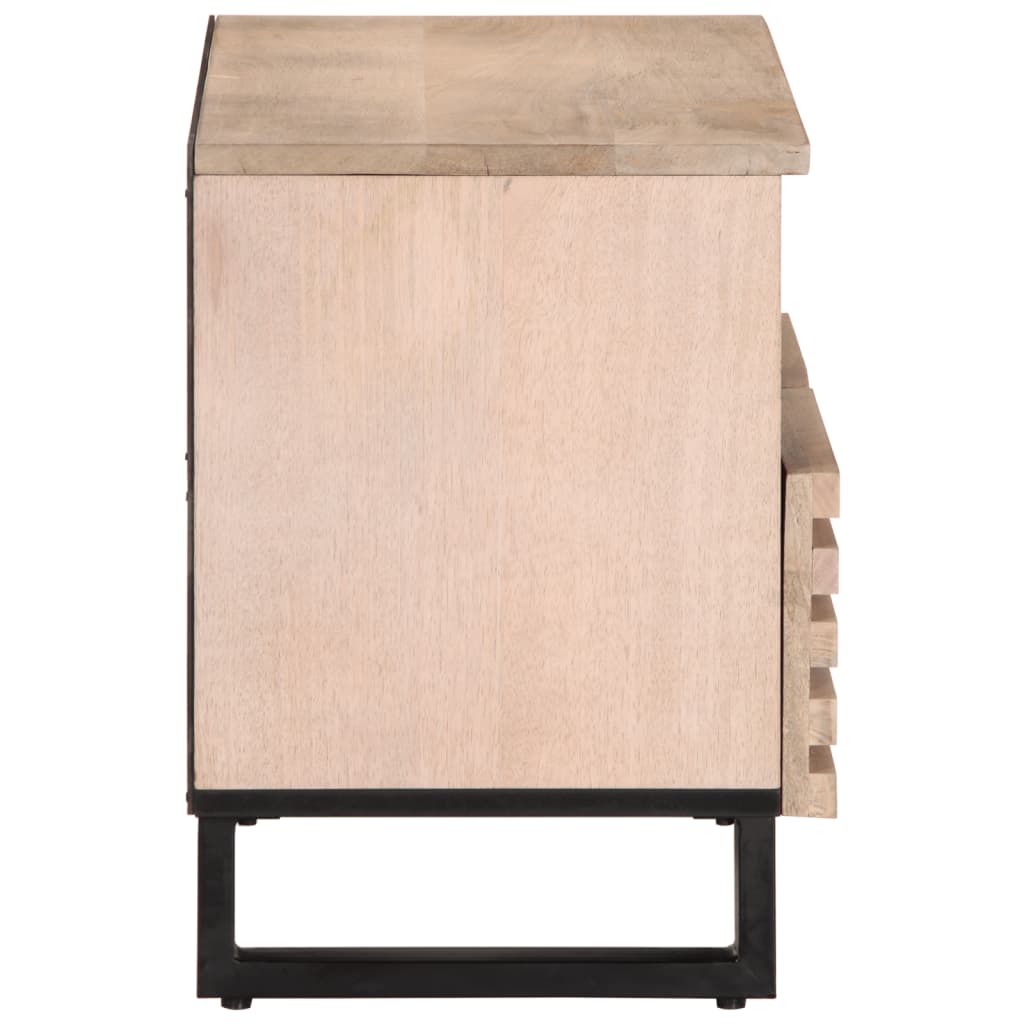 Thumbnail - vidaXL TV-Schrank Weiß 70x34x46 cm Massivholz Mango