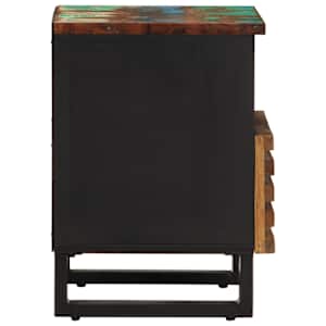 Noční stolek 40 x 34 x 46 cm masivní recyklované dřevo - obrázek 4
