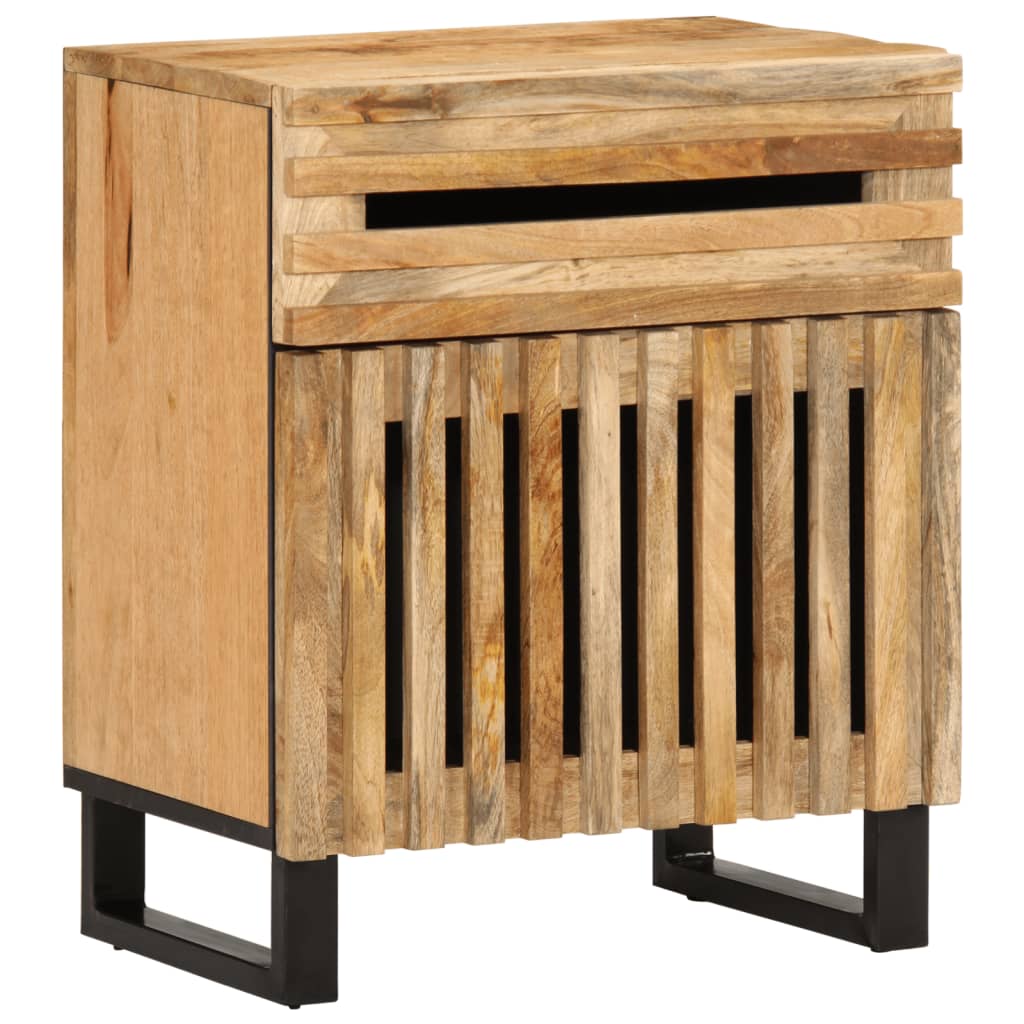 Photos - Storage Сabinet VidaXL Bedside Cabinet 50x34x60 cm Solid Wood Rough Mango 