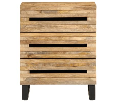 vidaXL naktsskapītis, 50x34x62 cm, neapstrādāts mango masīvkoks