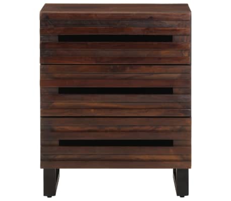 vidaXL Bedside Cabinet Brown 50x34x62 cm Solid Wood Mango