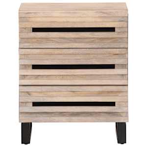 vidaXL Noptieră, 50x34x62 cm, lemn masiv de mango