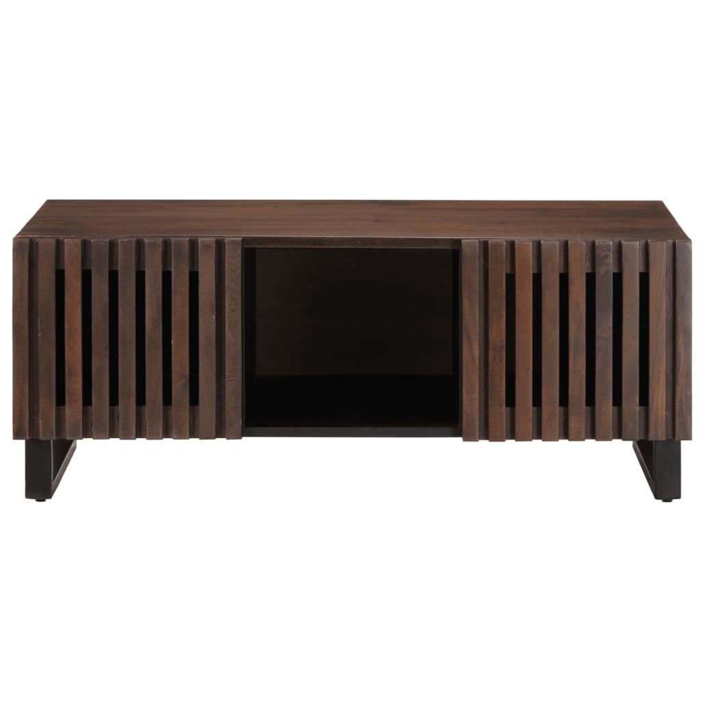 vidaXL Salontafel 100x55x40 cm massief mangohout bruin afbeelding