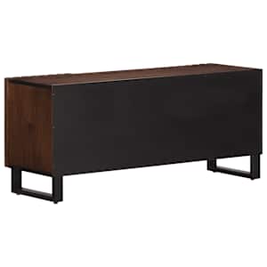 TV skříňka hnědá 100 x 34 x 46 cm masivní mangovníkové dřevo - obrázek 4