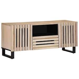 TV skříňka 100 x 34 x 46 cm masivní mangovníkové dřevo - obrázek 1